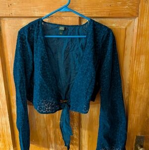 Wild Fable Navy Sheer Cardigan